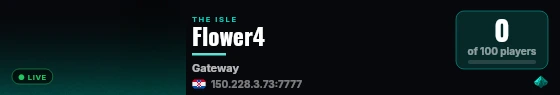 Flower2 live status badge