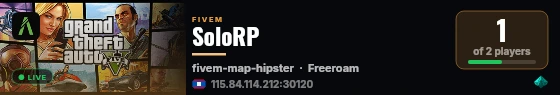 SoloRP live status badge