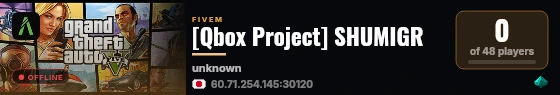 [Qbox Project] SHUMIGR live status badge