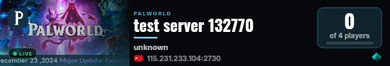 test server 132770 live status badge