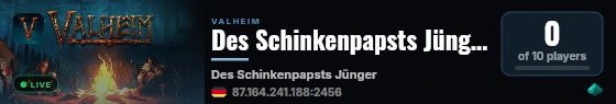 Des Schinkenpapsts Jünger live status badge