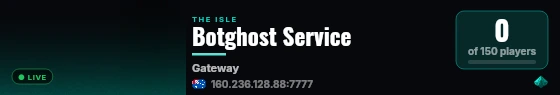 Botghost Service live status badge