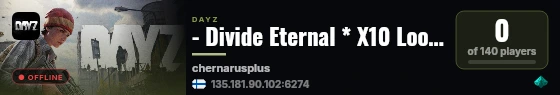 - Divide Eternal * X10 Loot * Cars+ * Чернорусь live status badge