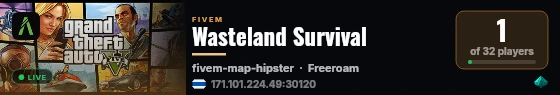 Wasteland Survival live status badge
