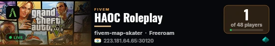 [FiveM Basic Server] HAOC live status badge
