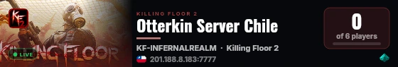 Otterkin Server Chile live status badge