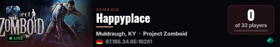 Happyplace live status badge