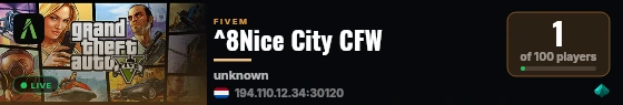 ^8Nice City CFW live status badge