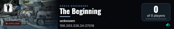 The Beginning live status badge