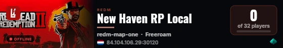 New Haven RP Local live status badge