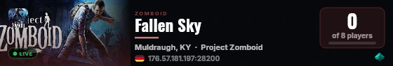Fallen Sky live status badge