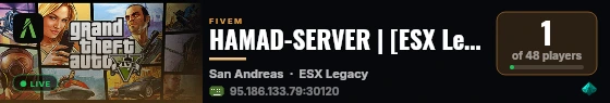 HAMAD-SERVER | [ESX Legacy] live status badge