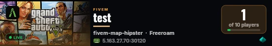 test live status badge