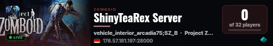 ShinyTeaRex Server live status badge