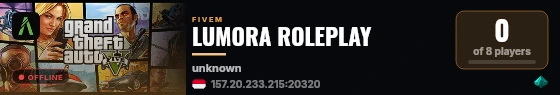 LUMORA ROLEPLAY live status badge