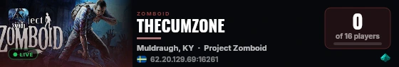 THECUMZONE live status badge