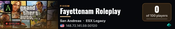 Fayettenam Roleplay live status badge