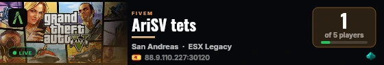 AriSV tets live status badge