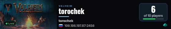 torochek live status badge