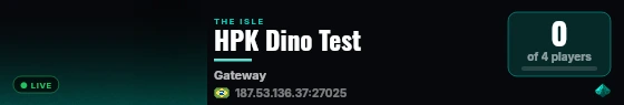 HPK Dino Test live status badge