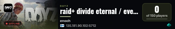 raid+ divide eternal / events / hardcore / cars+ / custom events live status badge