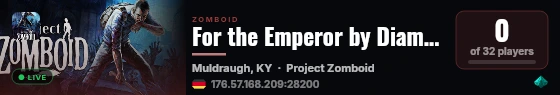 For the Emperor by Diamond live status badge