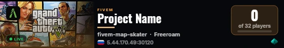Project Name live status badge