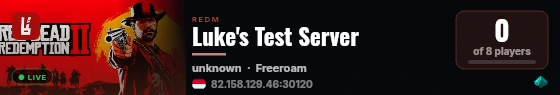 [Rexshack RedM Build] rsg-test live status badge