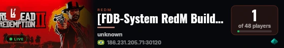 [FDB-System RedM Build] STEEL live status badge