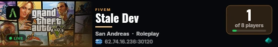 Stale Dev live status badge