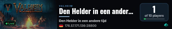 Den Helder in een andere tijd live status badge