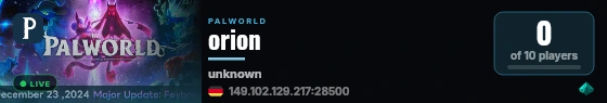 orion live status badge