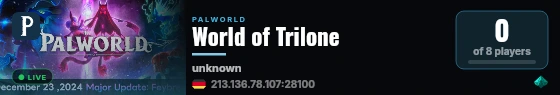 World of Trilone live status badge