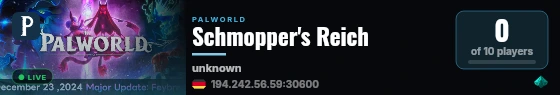 Schmopper's Reich live status badge