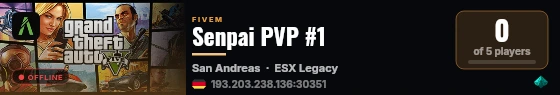 Senpai PVP #1 live status badge