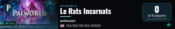 Le Rats Incarnats live status badge