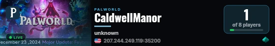 CaldwellManor live status badge