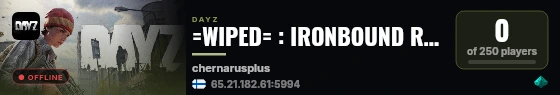 =WIPED= : IRONBOUND RAIDS : PVP : QUESTS & LOOT #4 live status badge