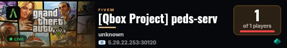 [Qbox Project] peds-serv live status badge