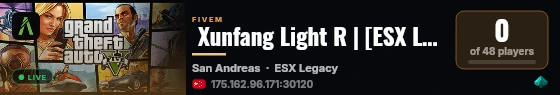  Xunfang Light R | [ESX Legacy] live status badge