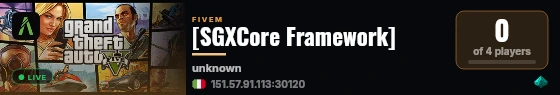 [SGXCore Framework] live status badge