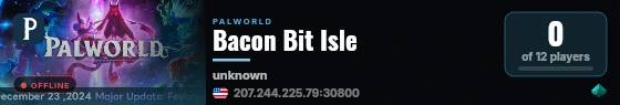 Bacon Bit Isle live status badge
