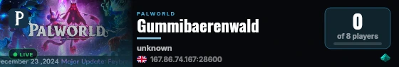 Gummibaerenwald live status badge