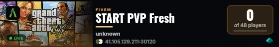 START PVP Fresh live status badge