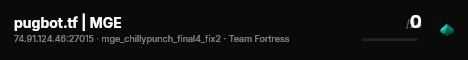 pugbot.tf | MGE live status badge