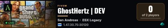 GhostHertz | DEV live status badge