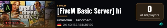 [FiveM Basic Server] hi live status badge