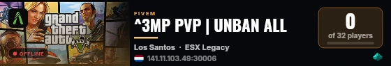 ^3MP PVP | UNBAN ALL live status badge