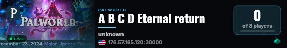 A B C D Eternal return live status badge