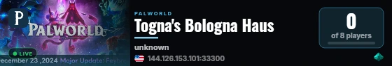 Togna's Bologna Haus live status badge